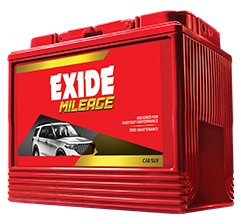 CAR/SUV EXIDE MILEAGE ISS: 60M WARRANTY