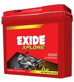 2-WHEELER: EXIDE XPLORE: 48M WARRANTY