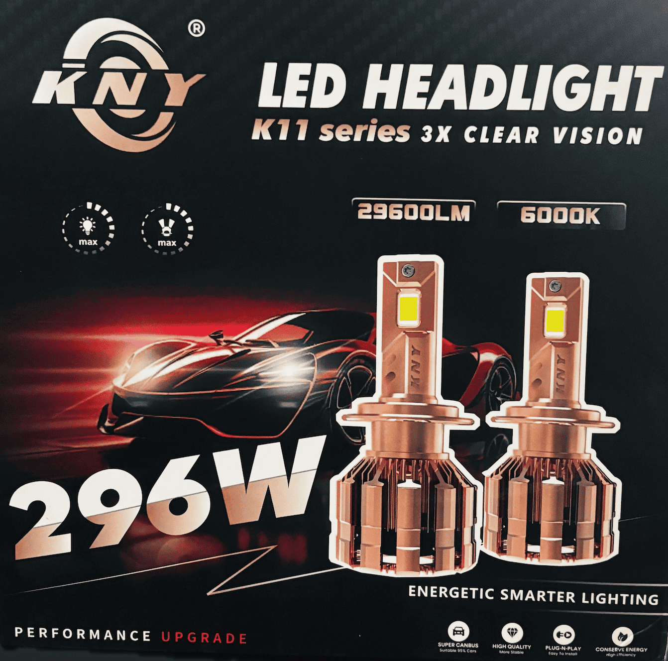 KNY - LED Light 3x Vision 296W
